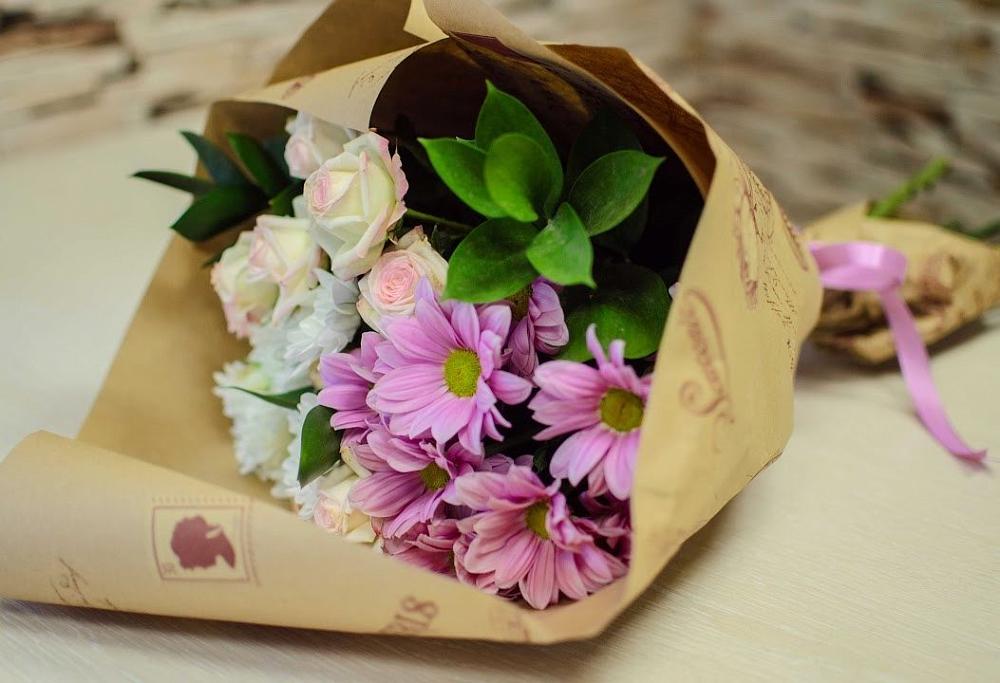 Букет цветов из: Розы и Хризантемы в Журавне