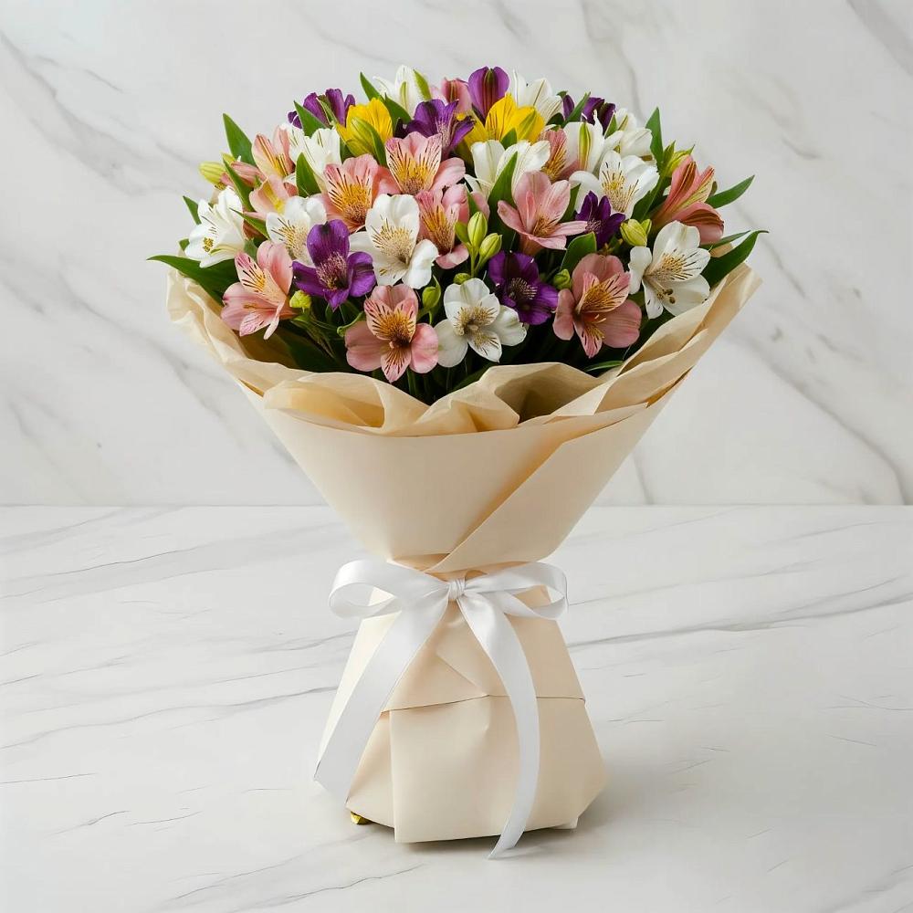 Букет цветов из: Альстромерии в Журавне