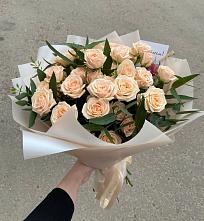 Букет Кремовые розы Латте в Журавне