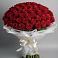 Букет 101 Красная роза Блэк Мэджик в Журавне