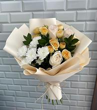 Букет цветов из:  Розы и Хризантемы #REPLACE_PRED# Журавне