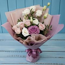 Букет цветов из:  Розы и Лизиантусы в Журавне