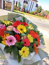 Букет цветов из:  Герберы #REPLACE_PRED# Журавне