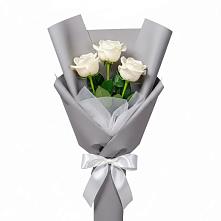 Букет 3 белые розы #REPLACE_PRED# Журавне