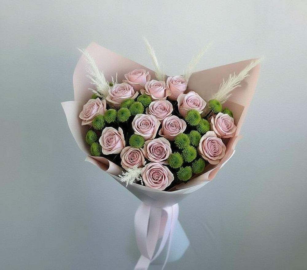 Букет цветов из: Розы и Хризантемы в Журавне