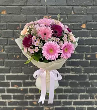 Букет цветов из:  Герберы и Хризантемы #REPLACE_PRED# Журавне