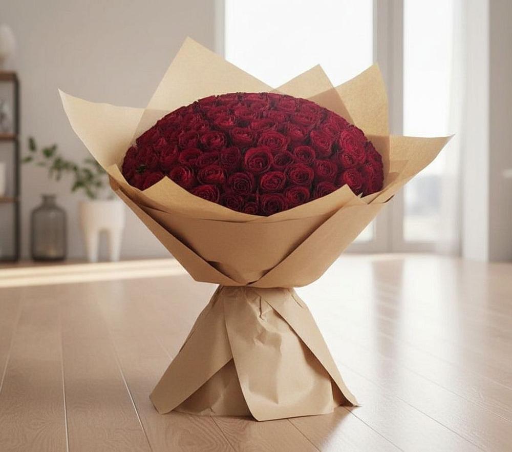 Букет 101 Красная роза в Журавне
