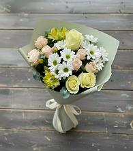 Букет цветов из:  Альстромерии, Розы и Хризантемы в Журавне