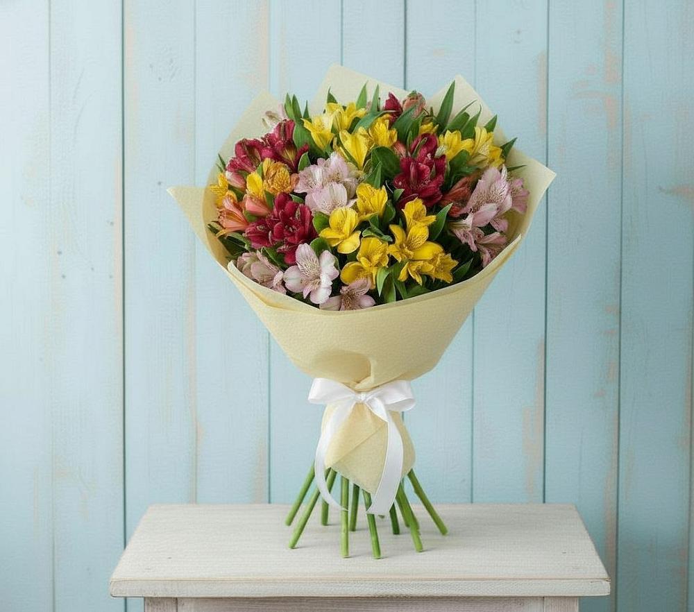 Букет цветов из: Альстромерии в Журавне
