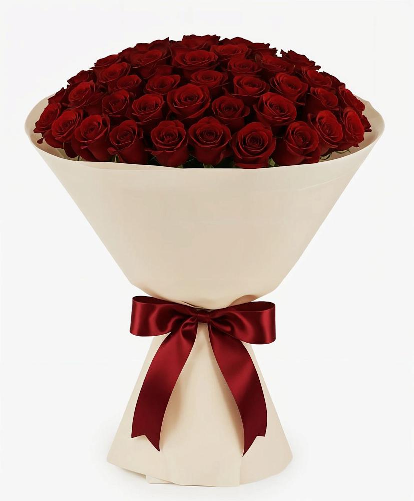 Букет 101 Бордовая роза Блэк Бакарра в Журавне