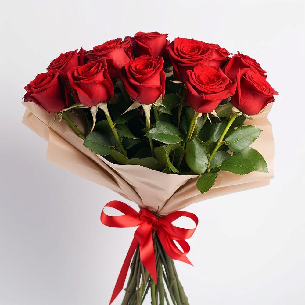 Букет 11 Красных роз Эдлесс Лав в Журавне