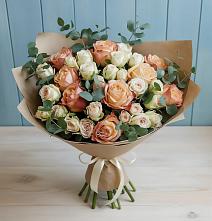 Букет цветов из:  Альстромерии и Розы в Журавне