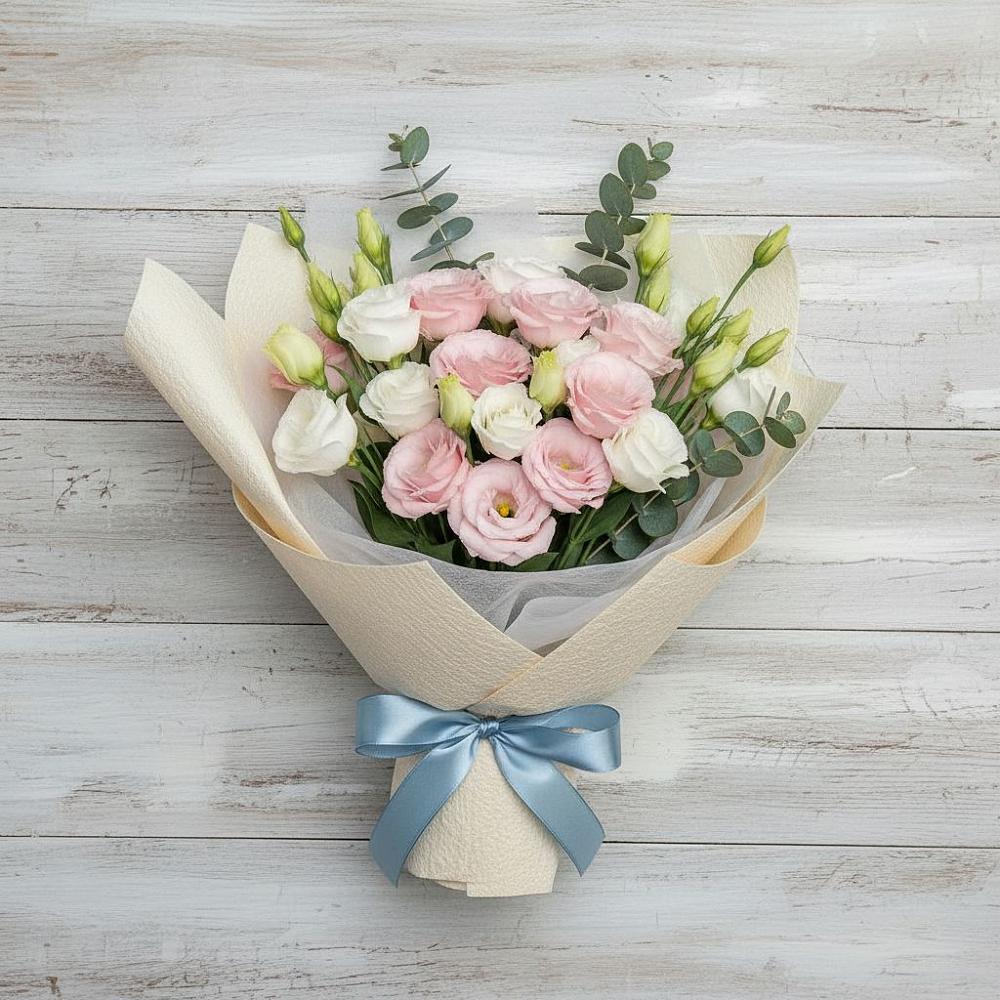 Букет цветов из: Лизиантусы в Журавне